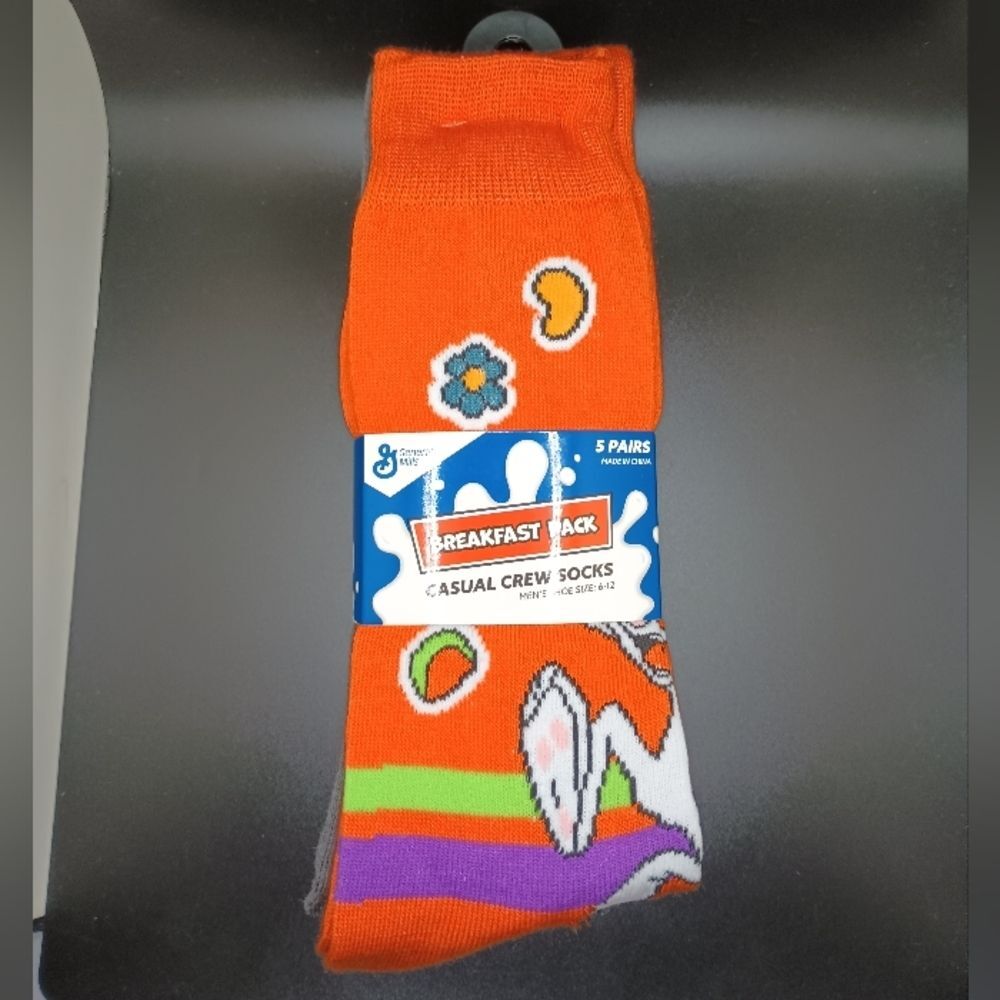 GENERAL Mills cereal Trix cinnamon toast crunch socks
